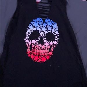 skull tank top